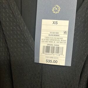 Elegant Black Textured Dress - XS